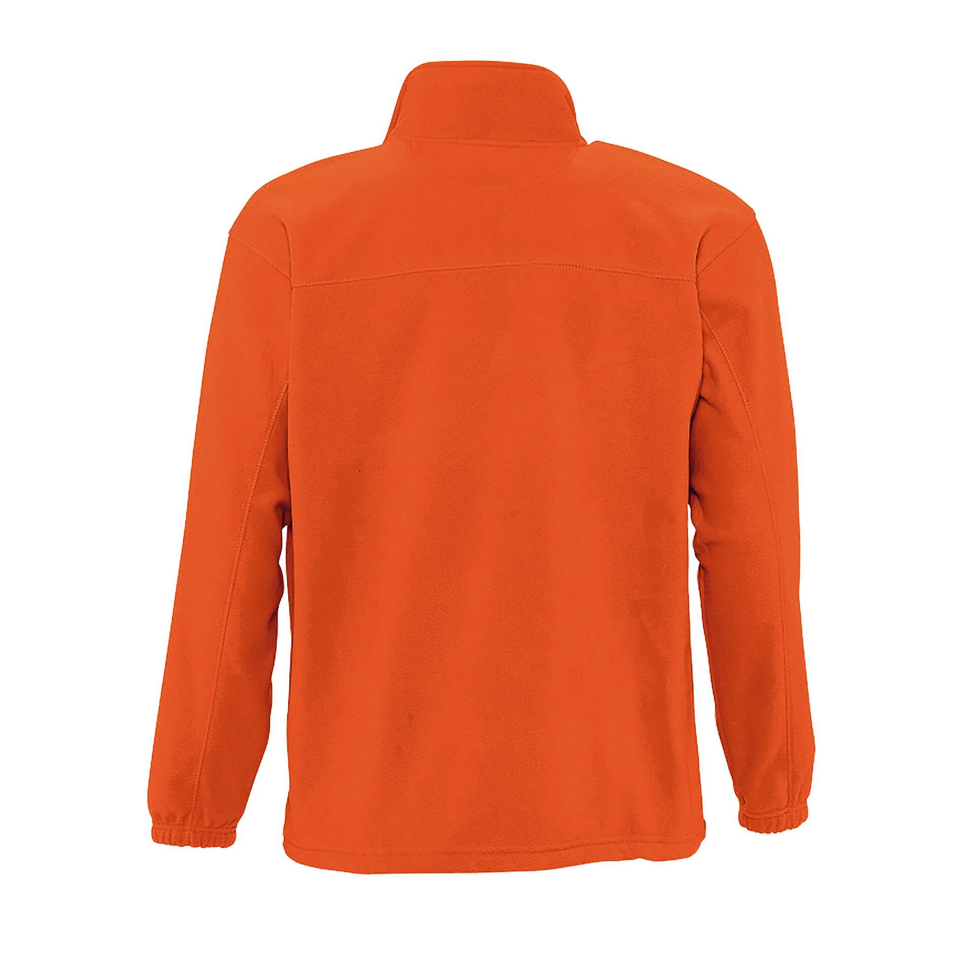 Mens North Full Zip Outdoor Fleece Jacket (Neon Orange) 2/4