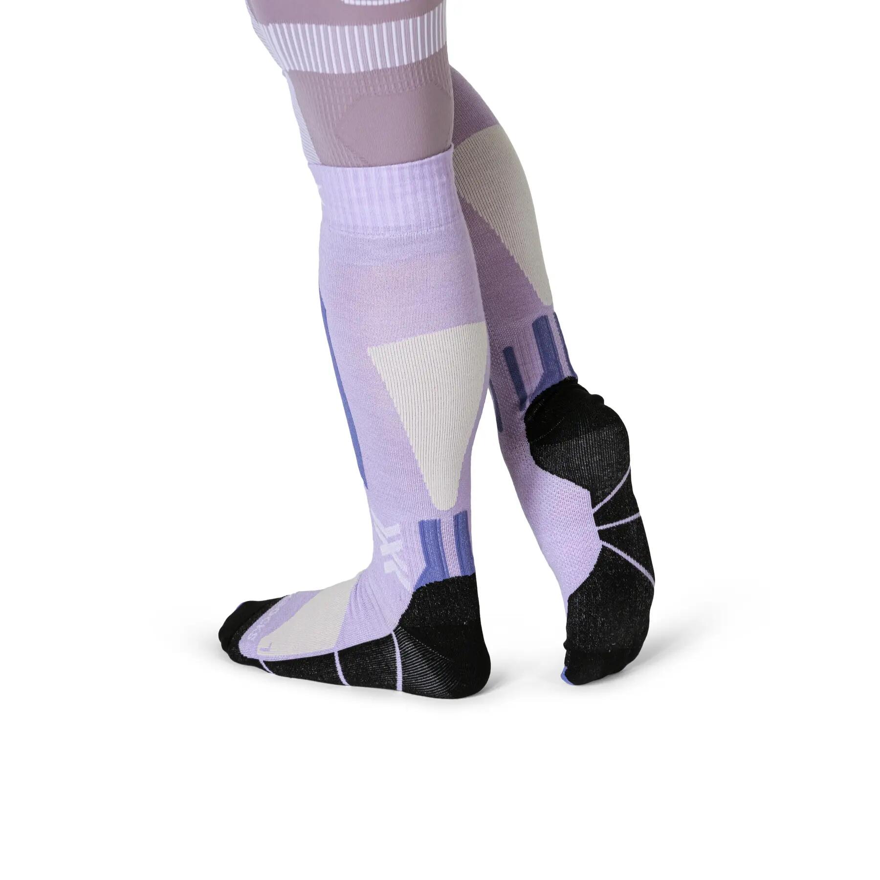 X-SOCKS® SKI DISCOVER MERINO OTC P095 MUTED LAVENDER/LIGHT SAND Taille : 35-38 3/4