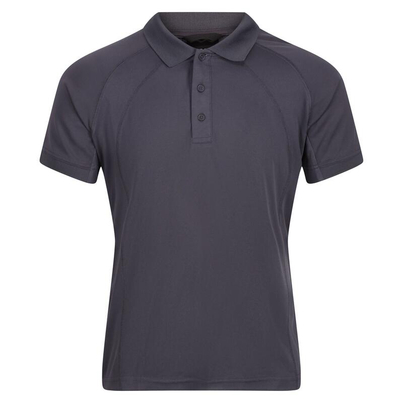 Professionell Poloshirt, kurzärmlig Herren Dunkelgrau