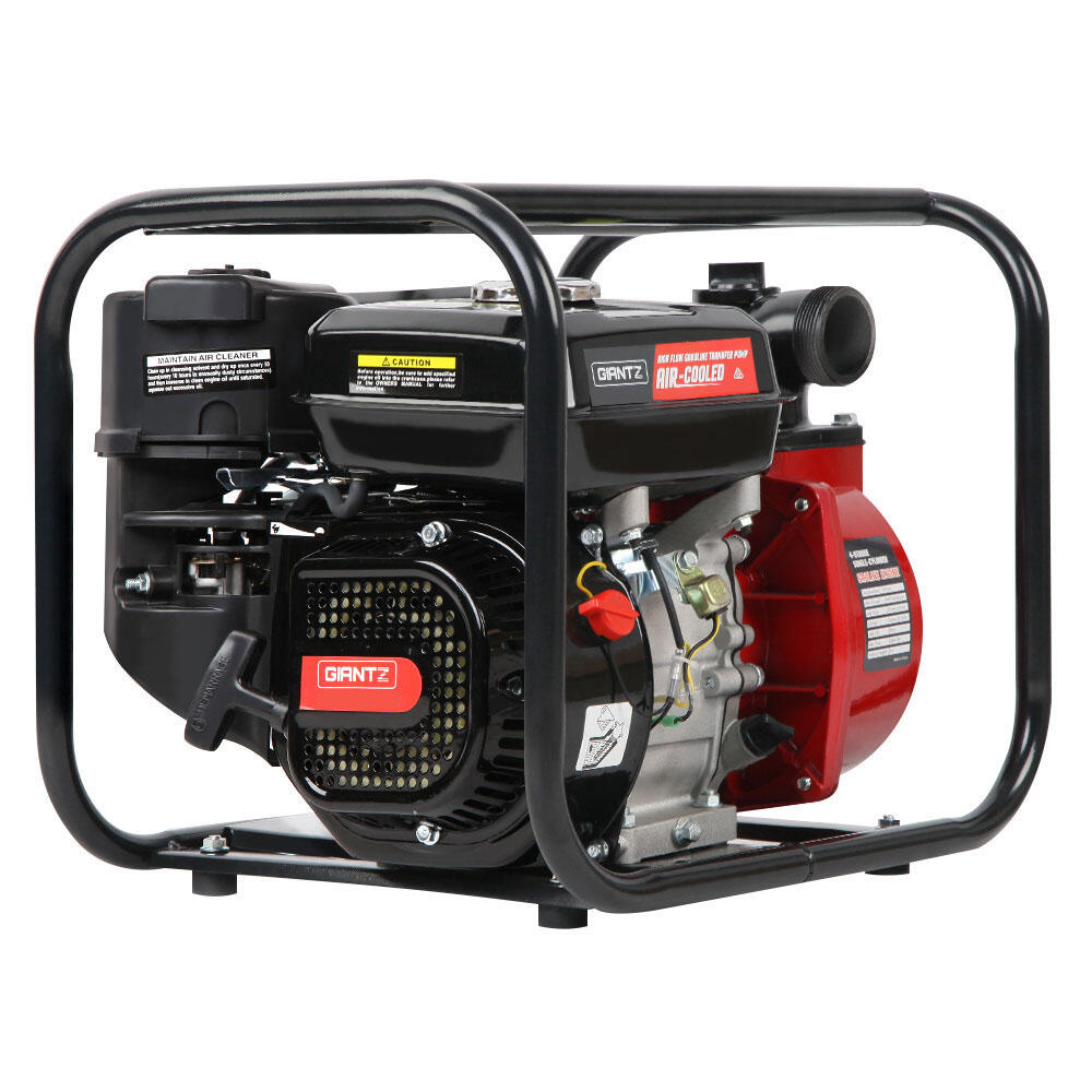 Giantz Petrol Water Pump, 2" 7HP Max High Flow Transfer Fire Fighting Pumps Rain