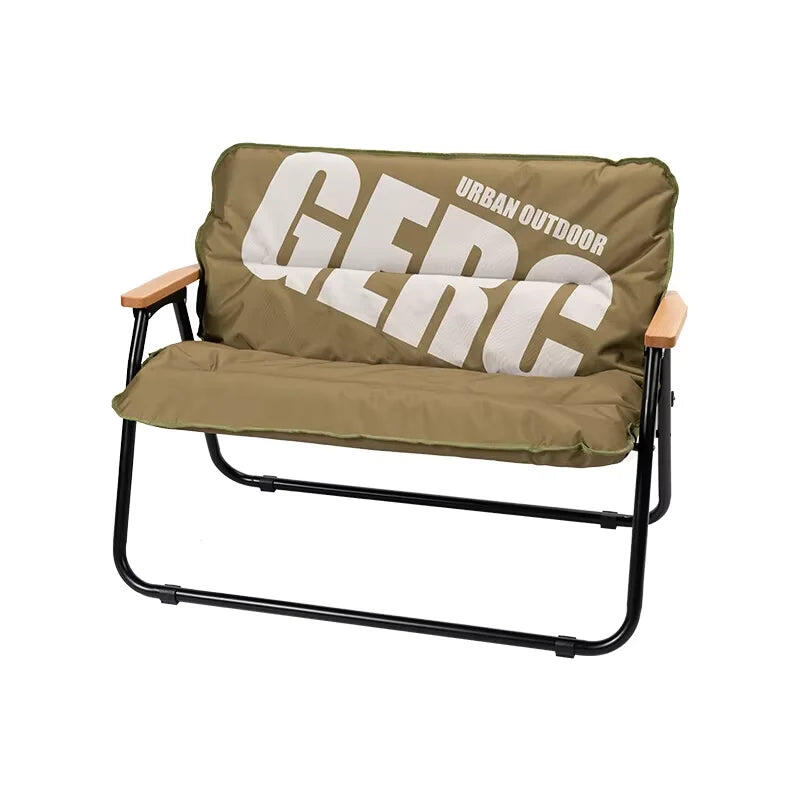 Double Aluminum Folding Camping Chair Portable Outdoor Seat