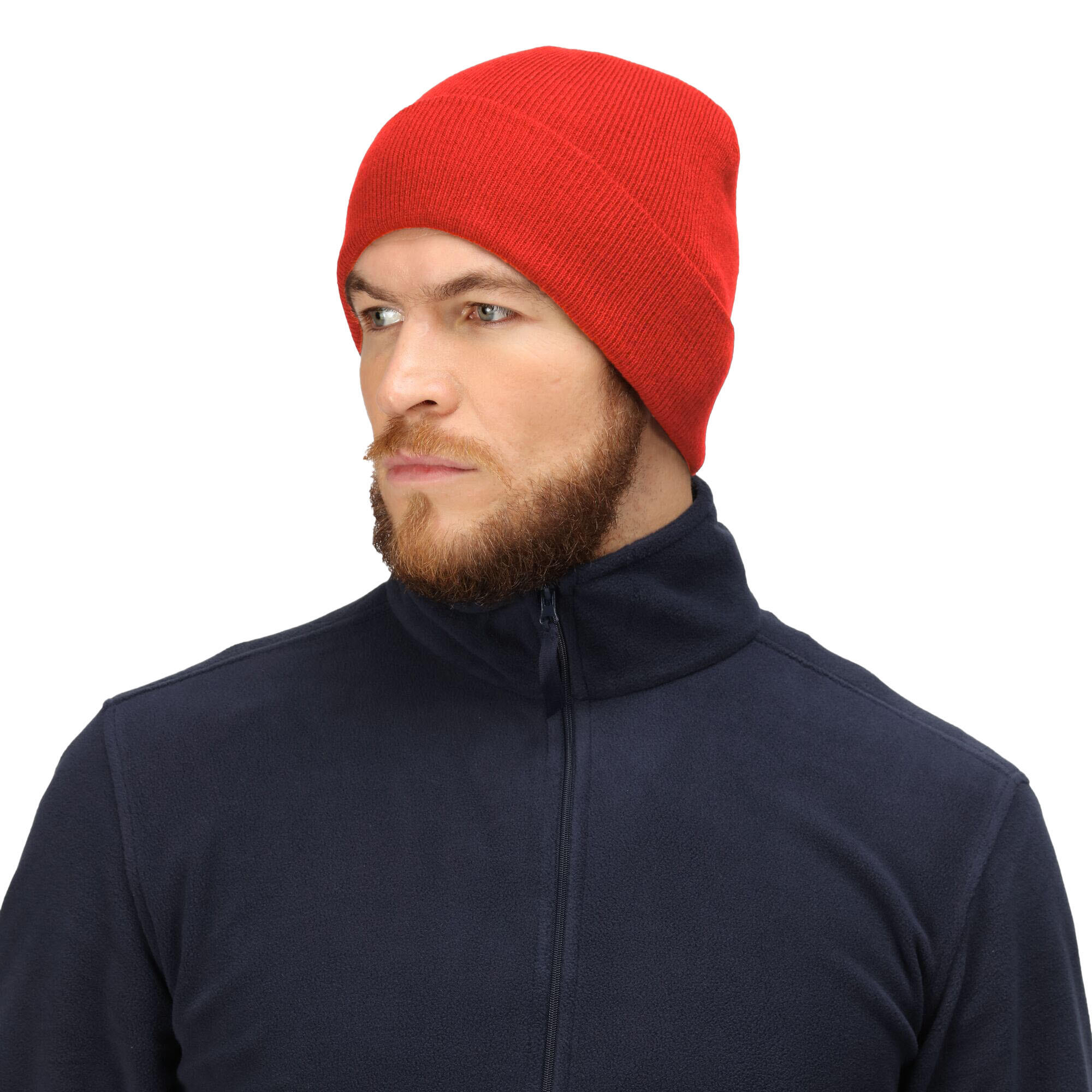 Standout Adults/Unisex Axton Cuffed Beanie (Classic Red) 3/4