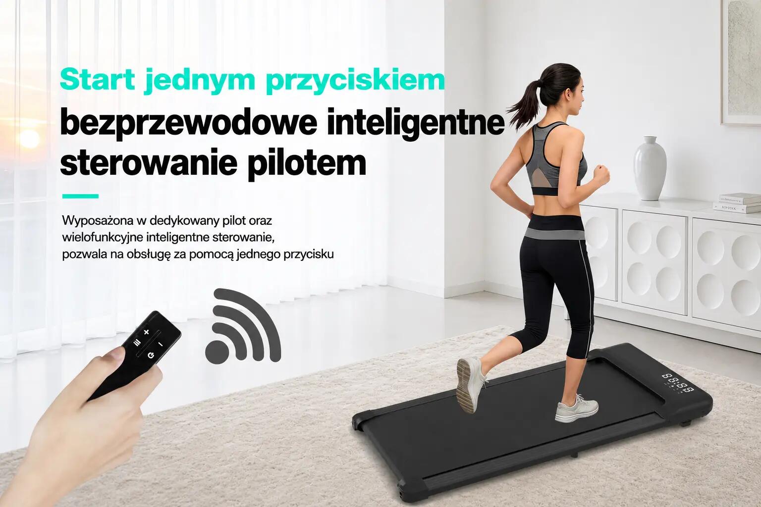 Bieżnia elektryczna Extralink Moonwalk Luna treningowa , 1-6 km/h 2/6