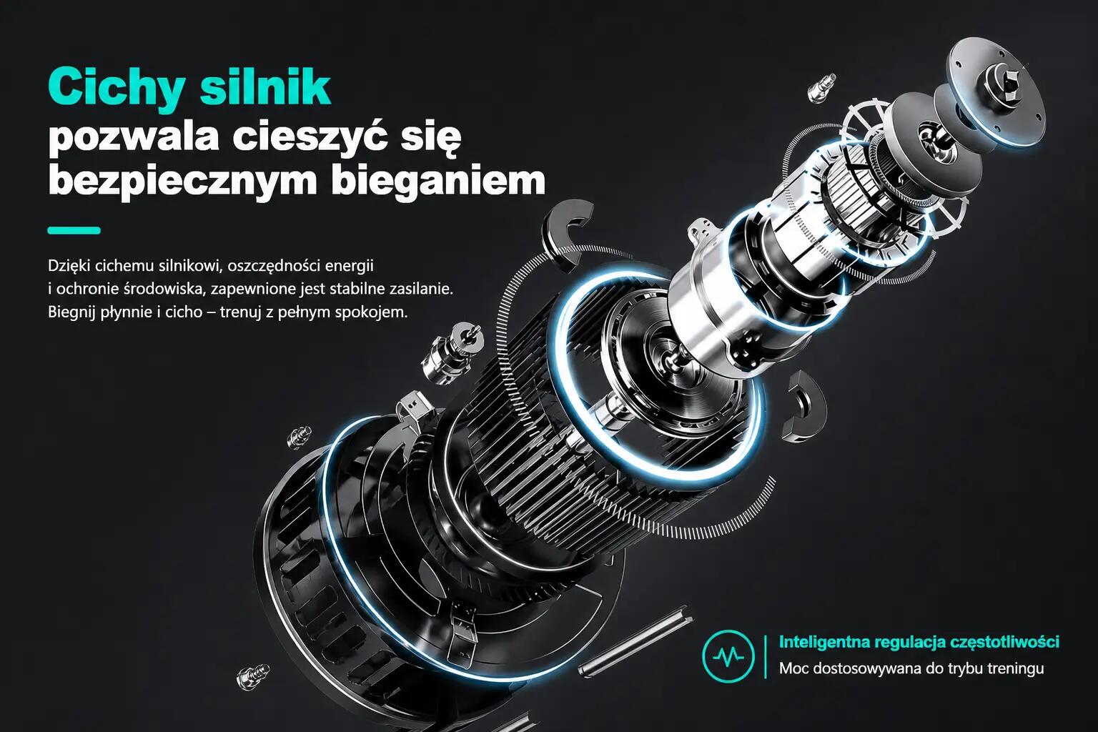 Bieżnia elektryczna Extralink Moonwalk Luna treningowa , 1-6 km/h 6/6