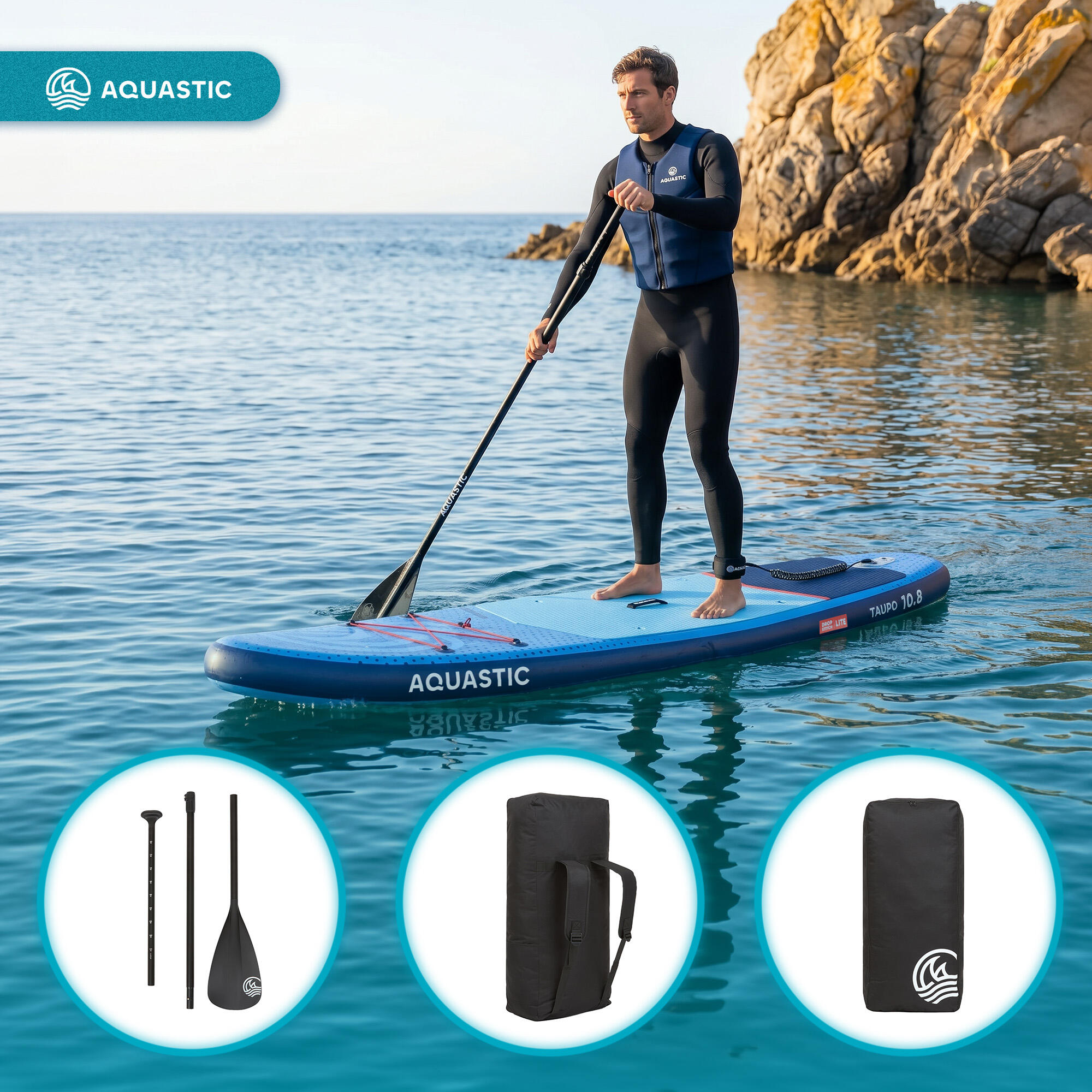 Tabla SUP AQUASTIC Taupo 10'8" 4/7