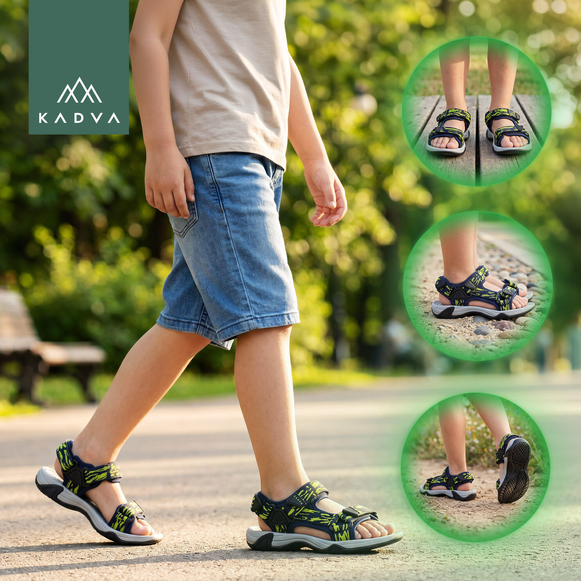 Kinder-Trekking-Sandalen KADVA Vite JR 5/7