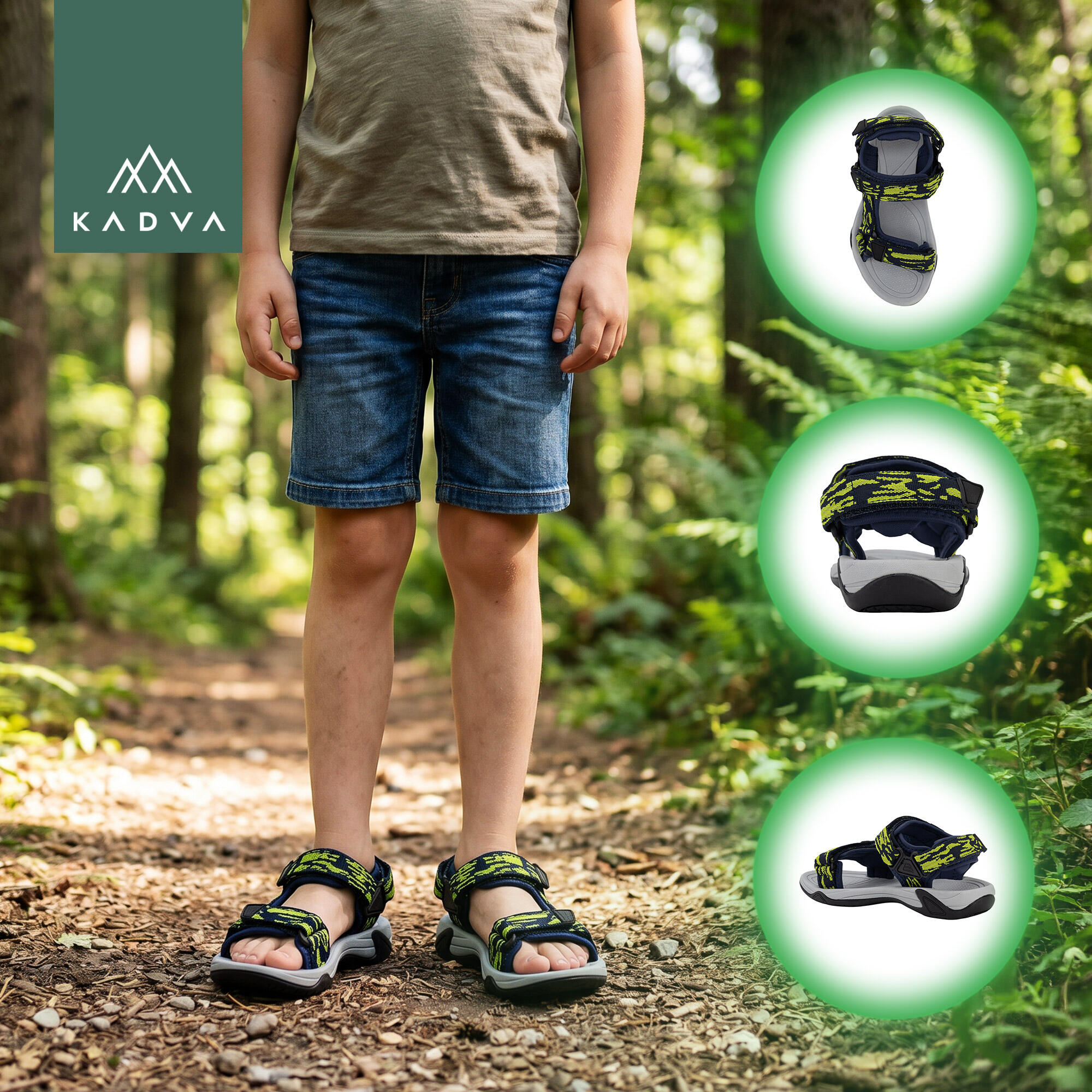 Kinder-Trekking-Sandalen KADVA Vite JR 4/7