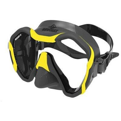 Masque de plongée, apnée et snorkeling Maxlux Evo noir jaune Beuchat 2/5