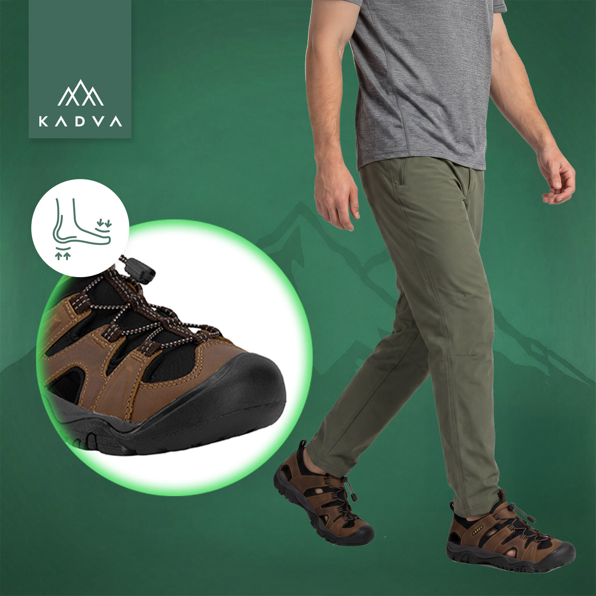 Sandali da trekking uomo KADVA Strike Vent 7/7