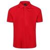 Professioneel Heren Coolweave Poloshirt met korte mouwen (Klassiek rood)