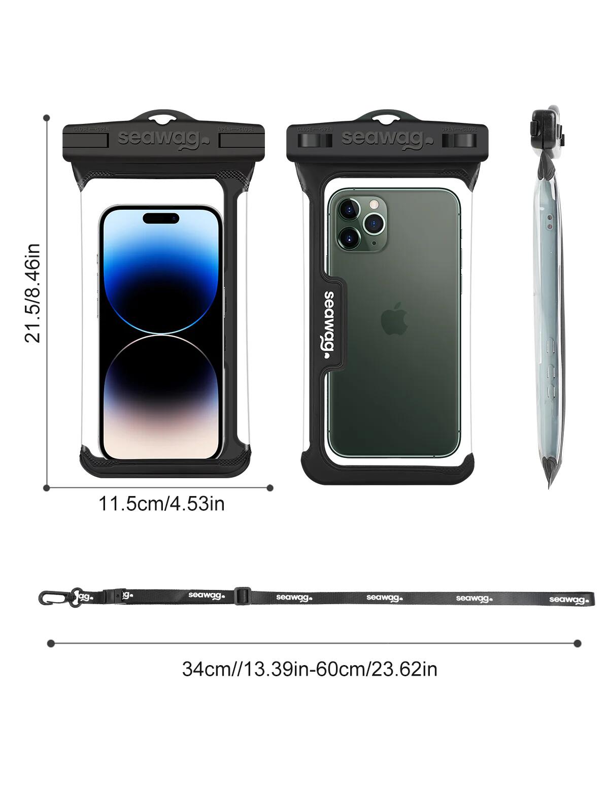 Funda impermeable para teléfono 6,9” IPX8 Seawag Flex 4/7