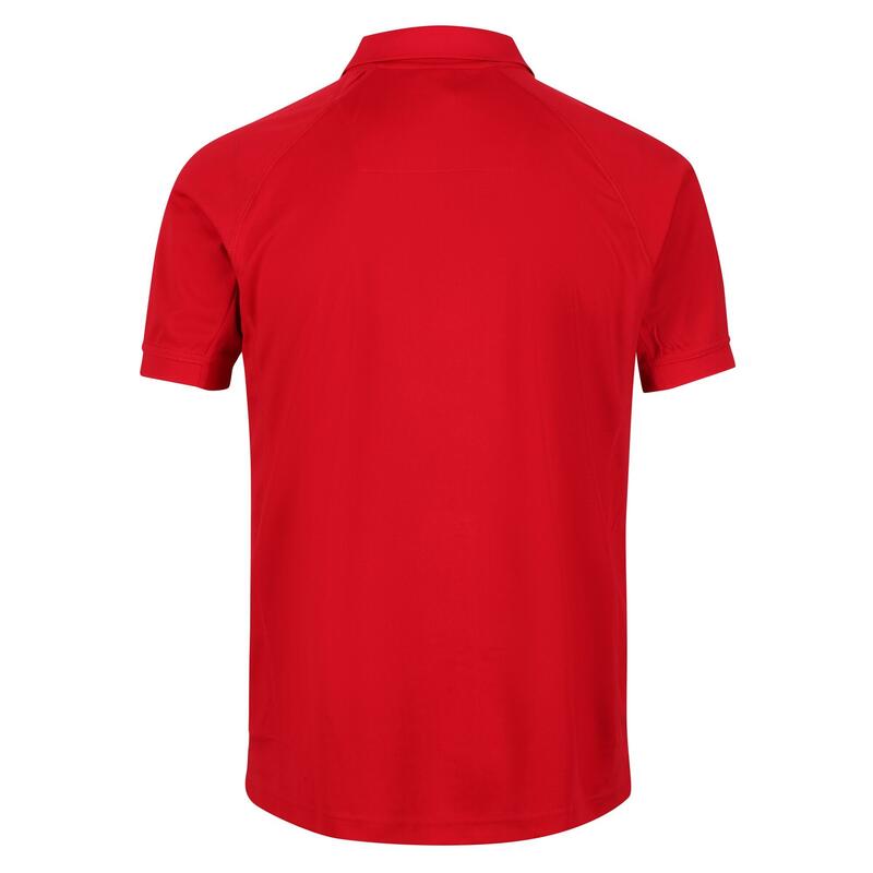 Professionell Poloshirt, kurzärmlig Herren Rot