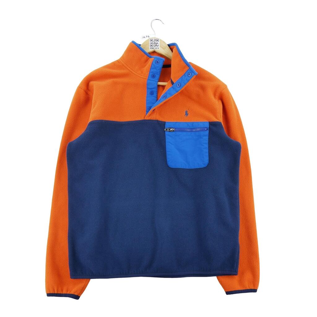 Second life - Men's Orange Fleece Sweater - Excellent