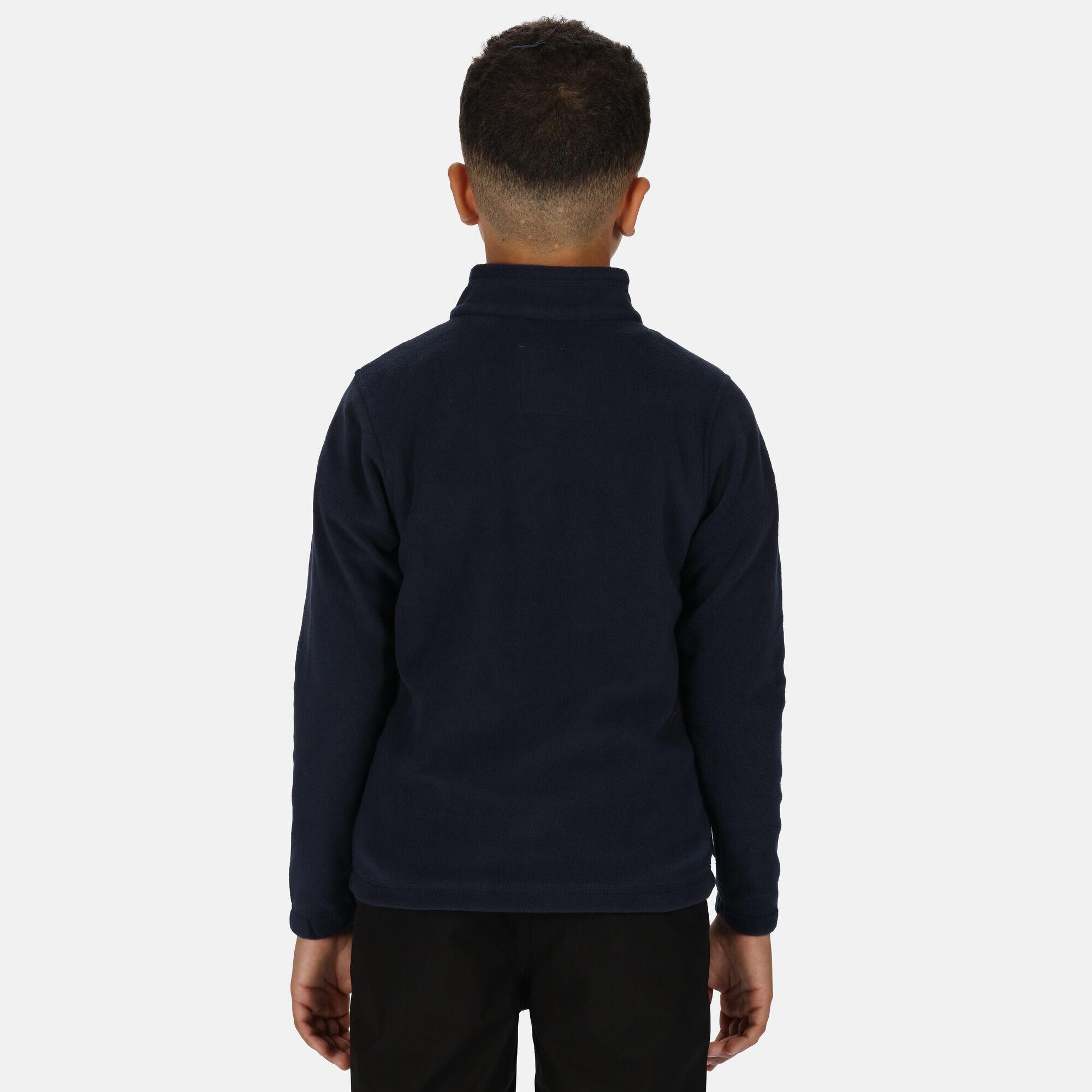 REGATTA Great Outdoors Childrens/Kids Hot Shot II Half Zip Fleece Top (Navy/Navy)