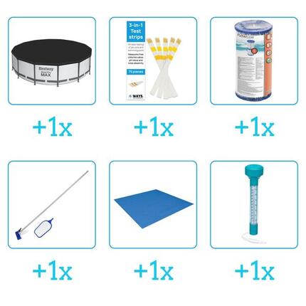Kit d'accessoires pour piscine - 57313 - 6-delig