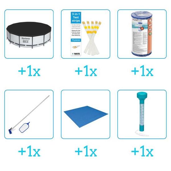 Kit d'accessoires pour piscine - 57313 - 6-delig