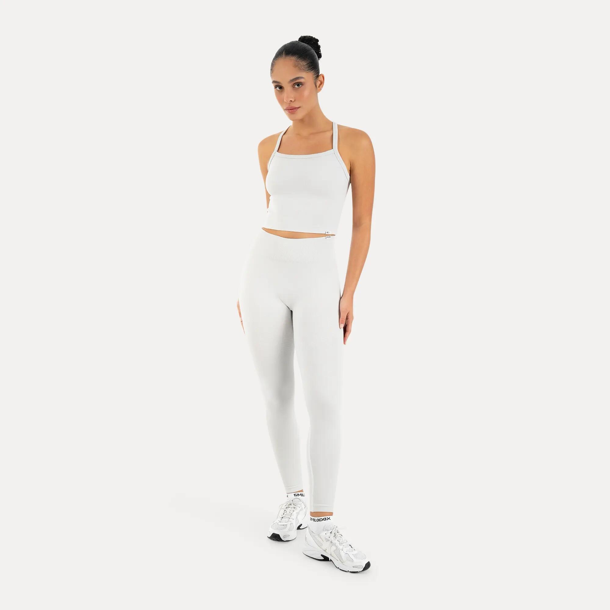 Damen Crop Top Vonda Hellgrau 3/6