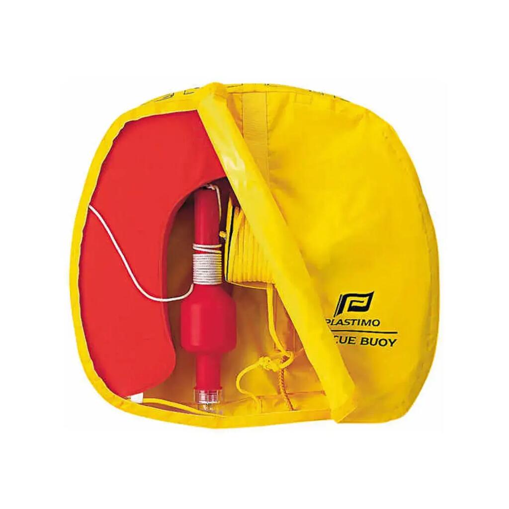 Rescue buoy yellow with light