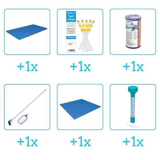 Kit d'accessoires pour piscine - 56424 - 6-delig