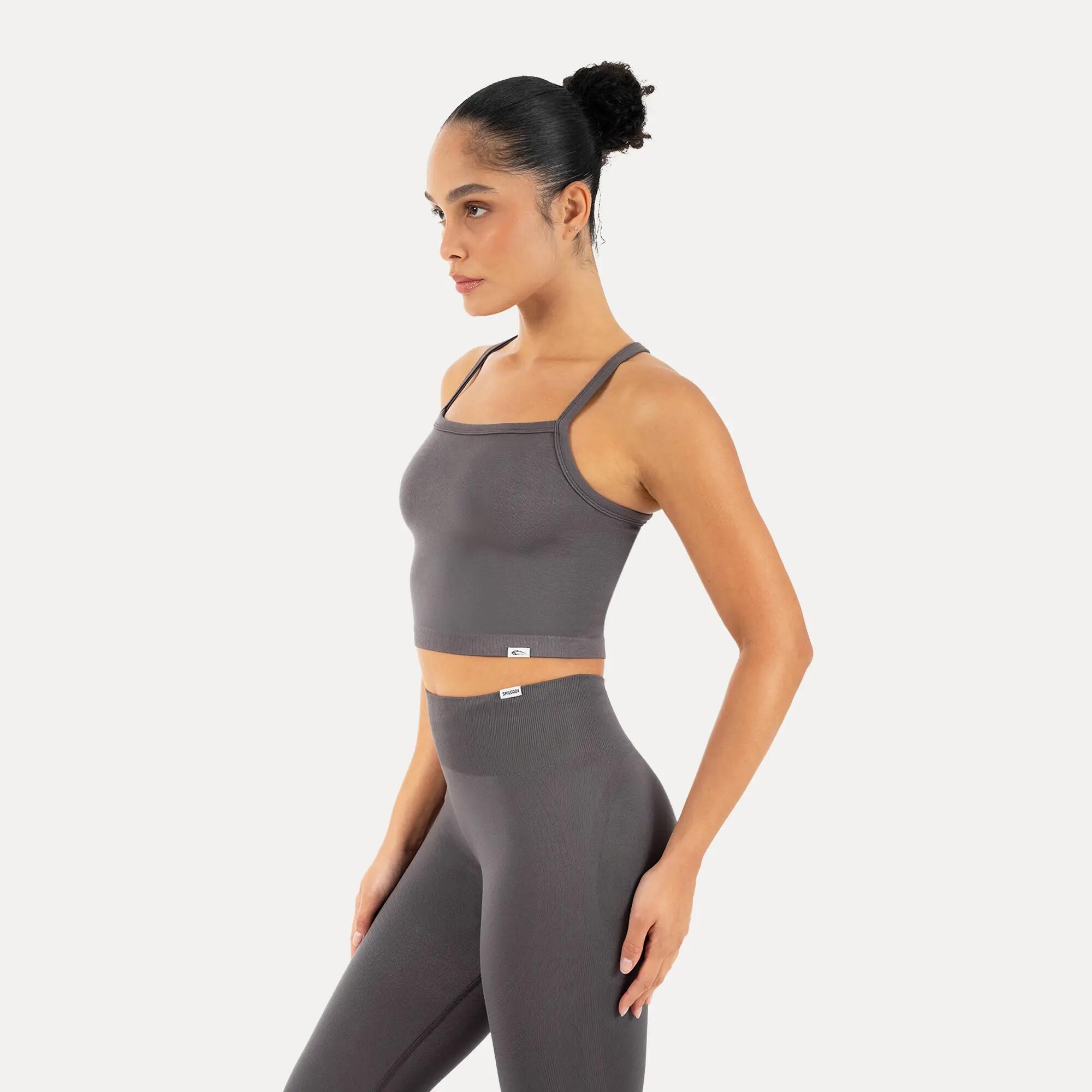 Damen Crop Top Vonda Anthrazit 2/6