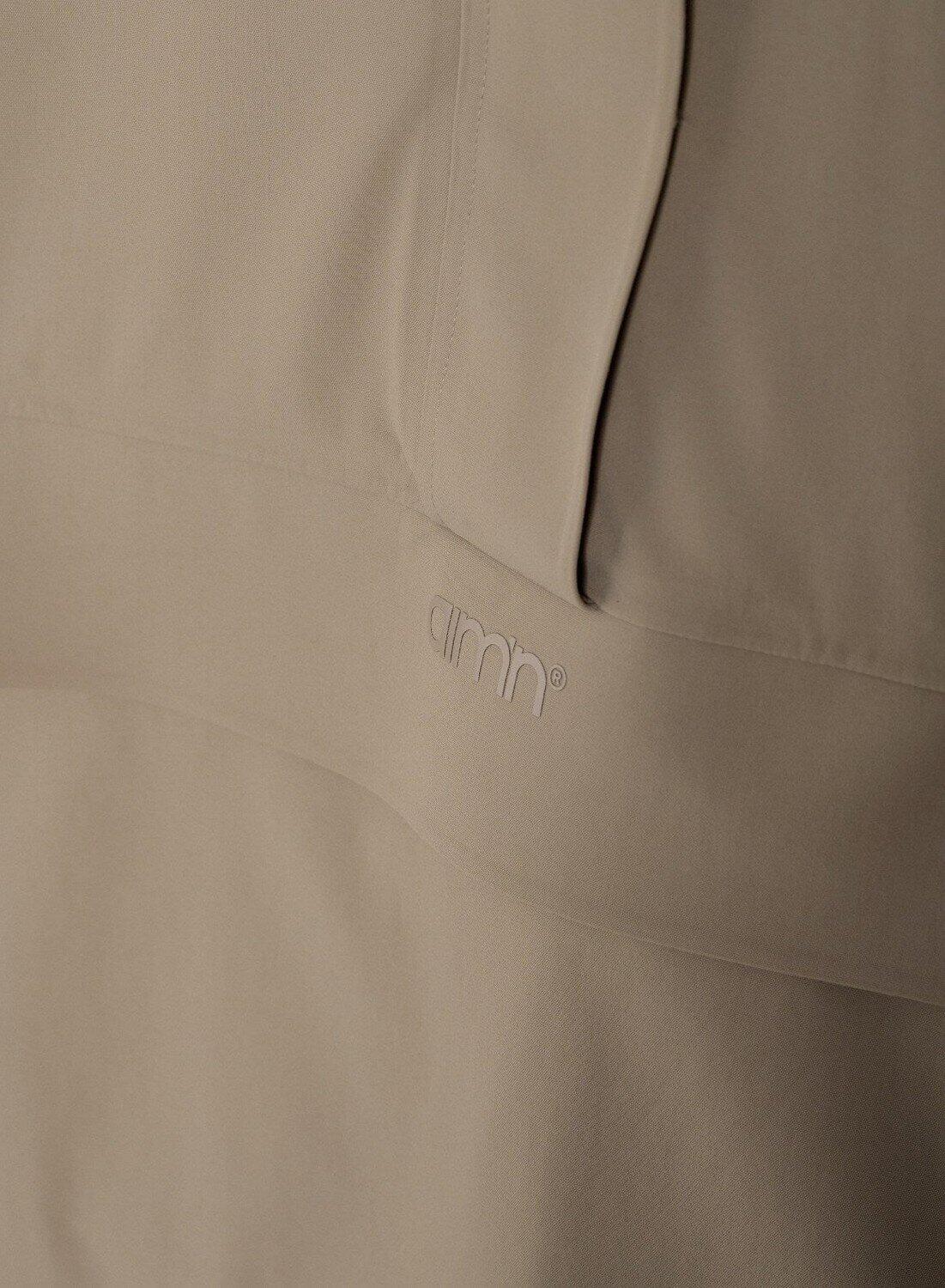 Mujer Anorak Impermeable Holgado Media Cremallera Café 7/7