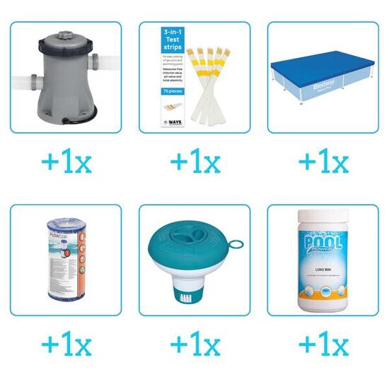 Kit d'accessoires pour piscine - 56401 - 6-delig