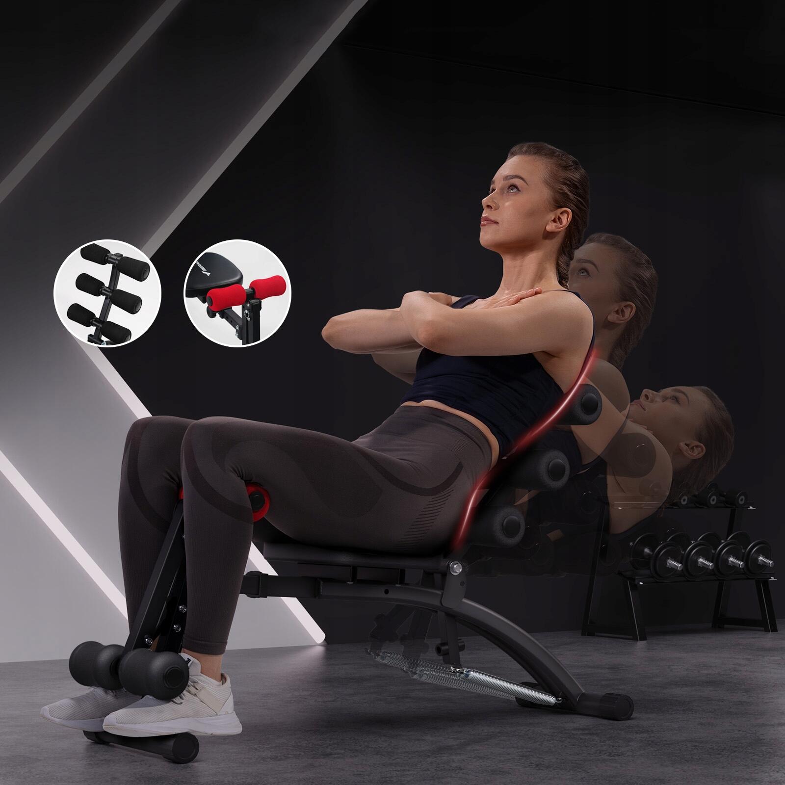 Banc de musculation multifonction pliable 130 kg - acier Q235 2/7