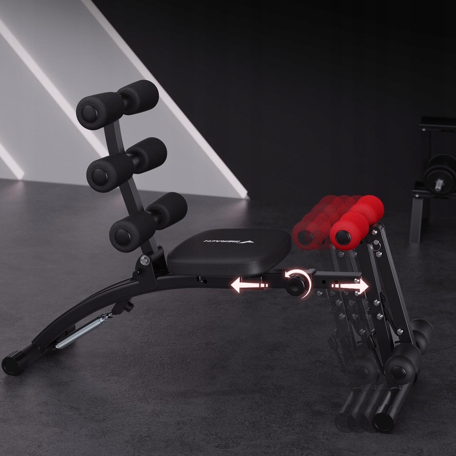 Banc de musculation multifonction pliable 130 kg - acier Q235 5/7
