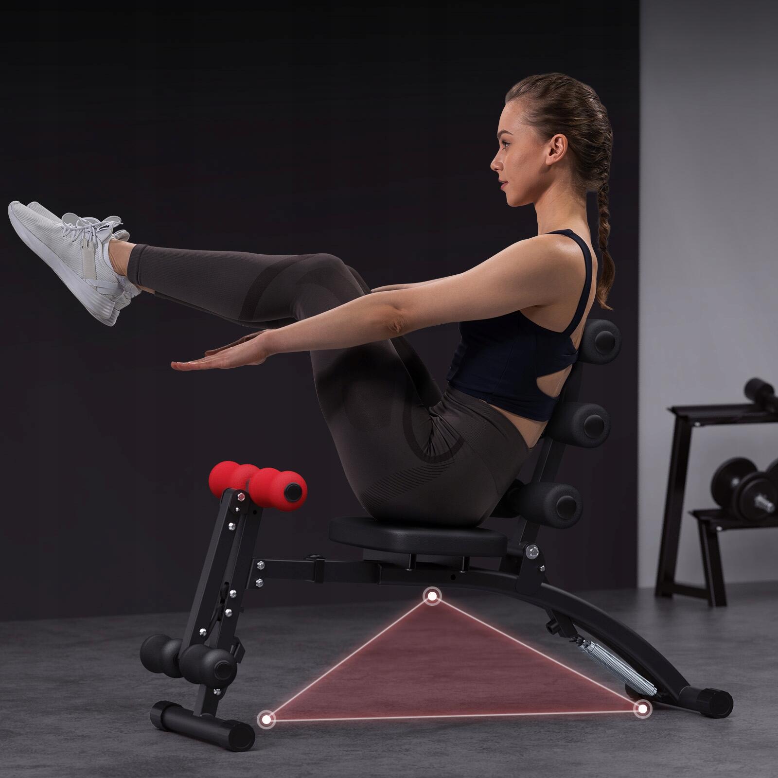 Banc de musculation multifonction pliable 130 kg - acier Q235 6/7