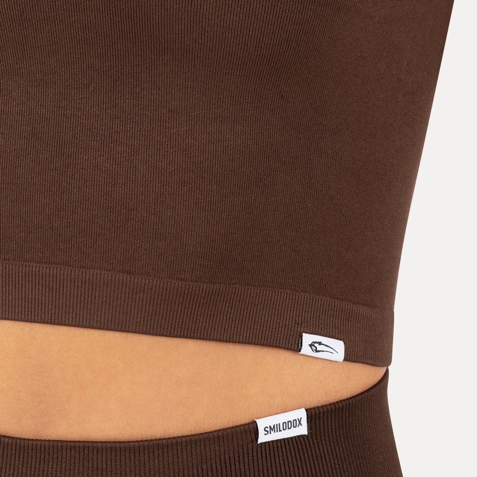 Damen Crop Top Vonda Braun 5/6