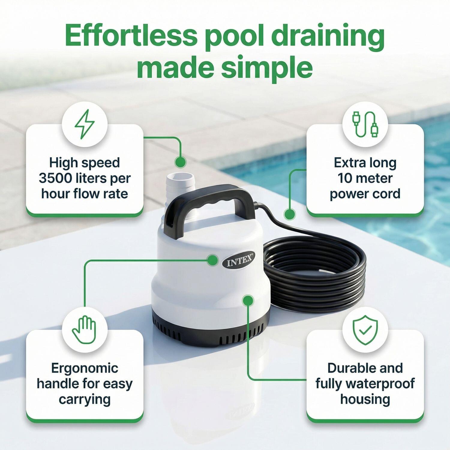 Kit de acessórios para piscina - 28108GN - 6-delig 7/7
