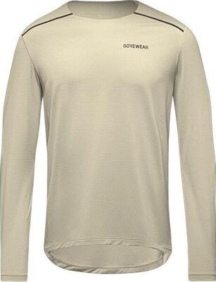 Maglia a maniche lunghe Gore Wear Contest 2.0 beige da uomo