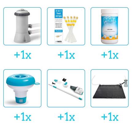 Kit d'accessoires pour piscine - 28130NP - 6-delig