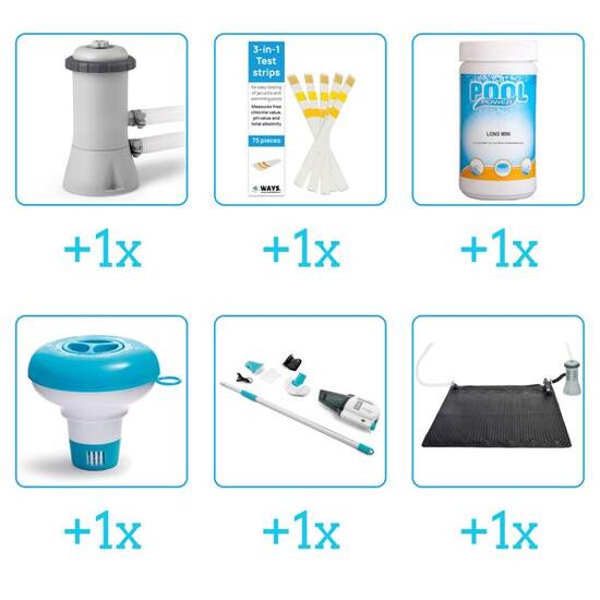 Kit d'accessoires pour piscine - 28130NP - 6-delig