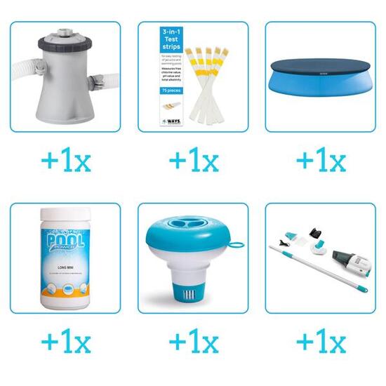 Kit d'accessoires pour piscine - 28120NP - 6-delig