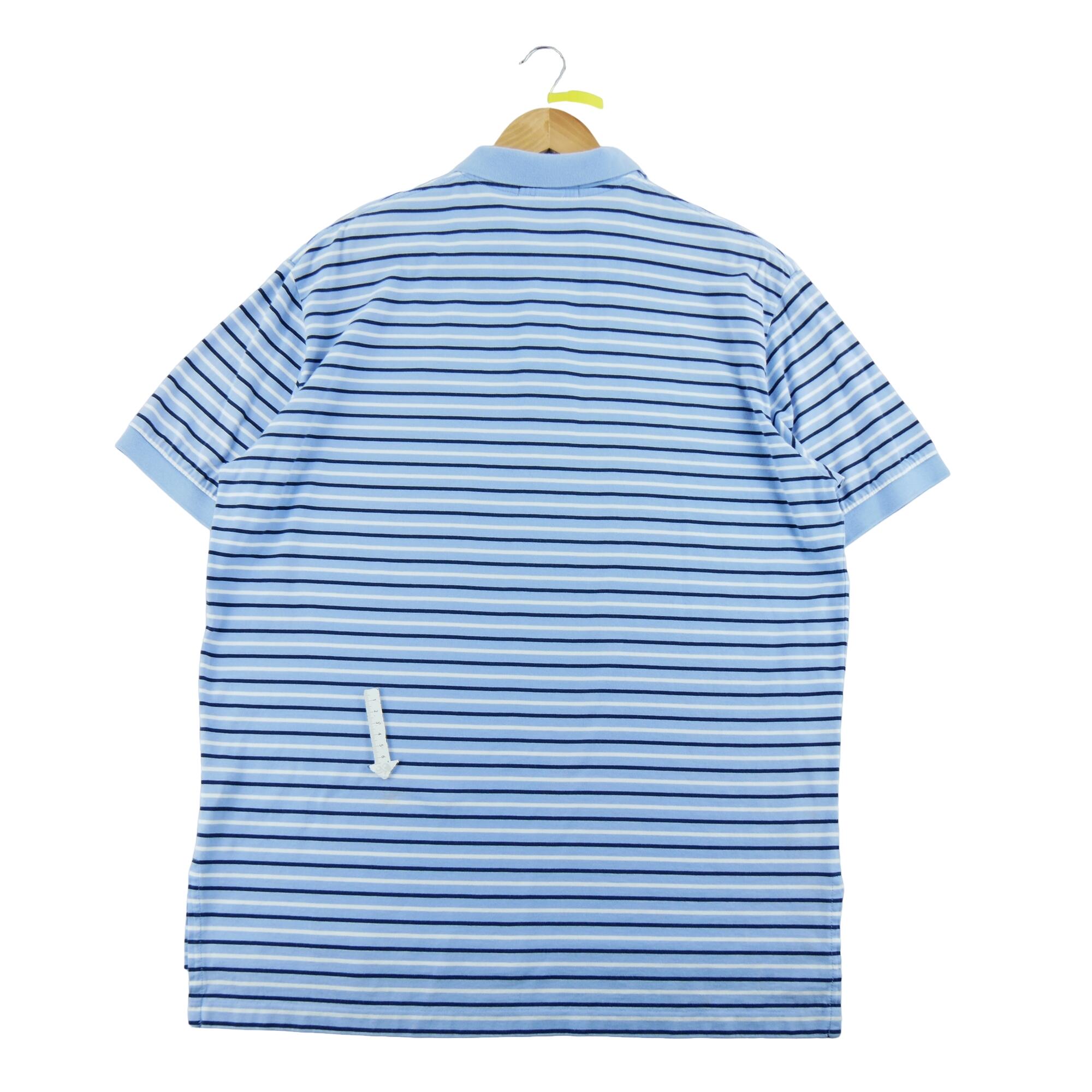 Tweedehands - Polo Ralph Lauren heren polo korte mouwen blauw - Goede staat 6/7