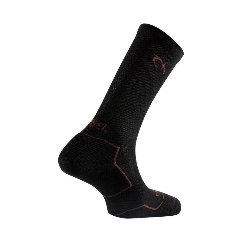 Calcetines Negros Lurbel Agres Five Negro Marrón Cálidos y Cómodos 2/4