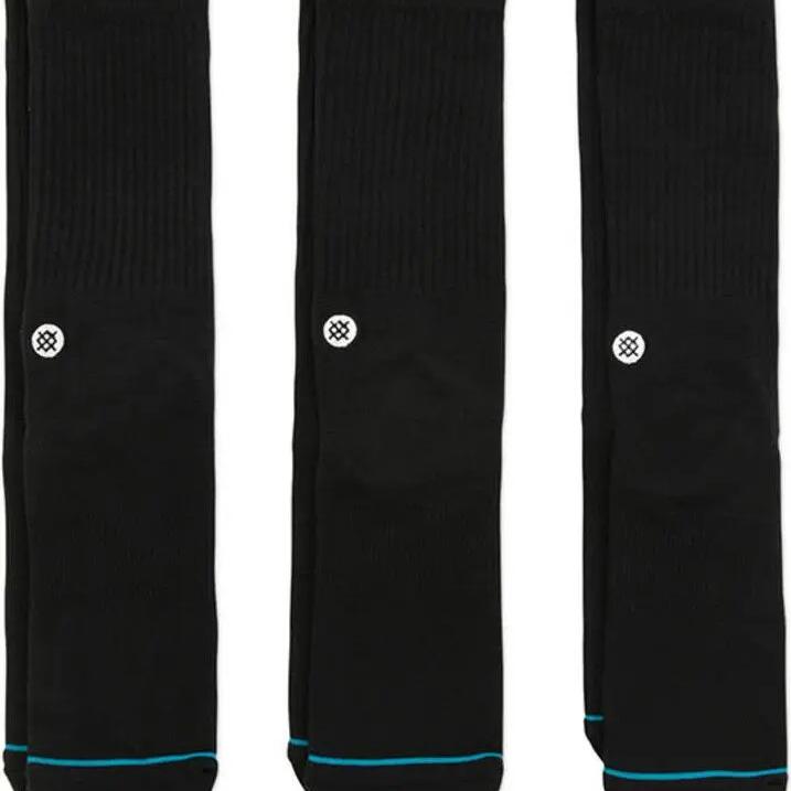 Socks (3 pairs) Stance Icon Crew Black