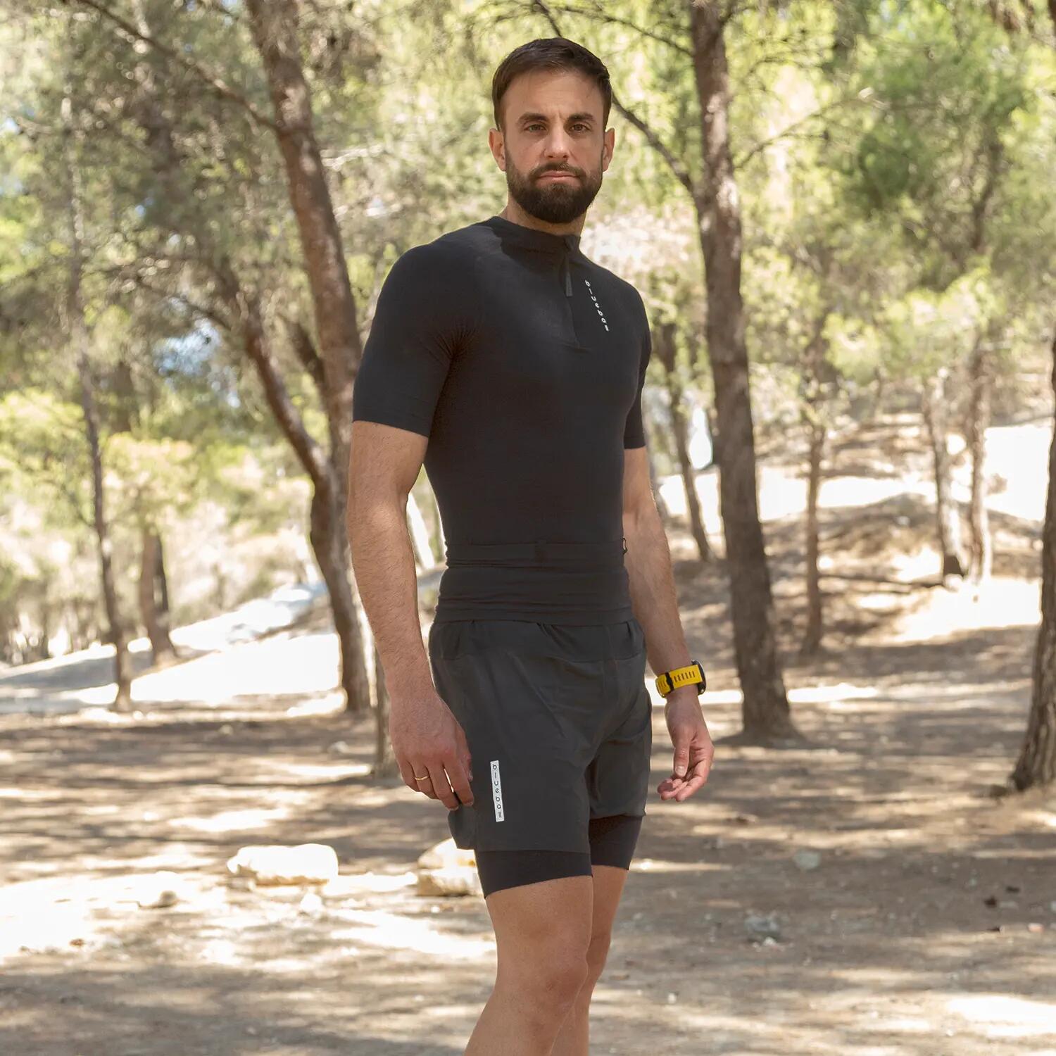 T-shirt compression noir BlueBall maintien postural 4/7