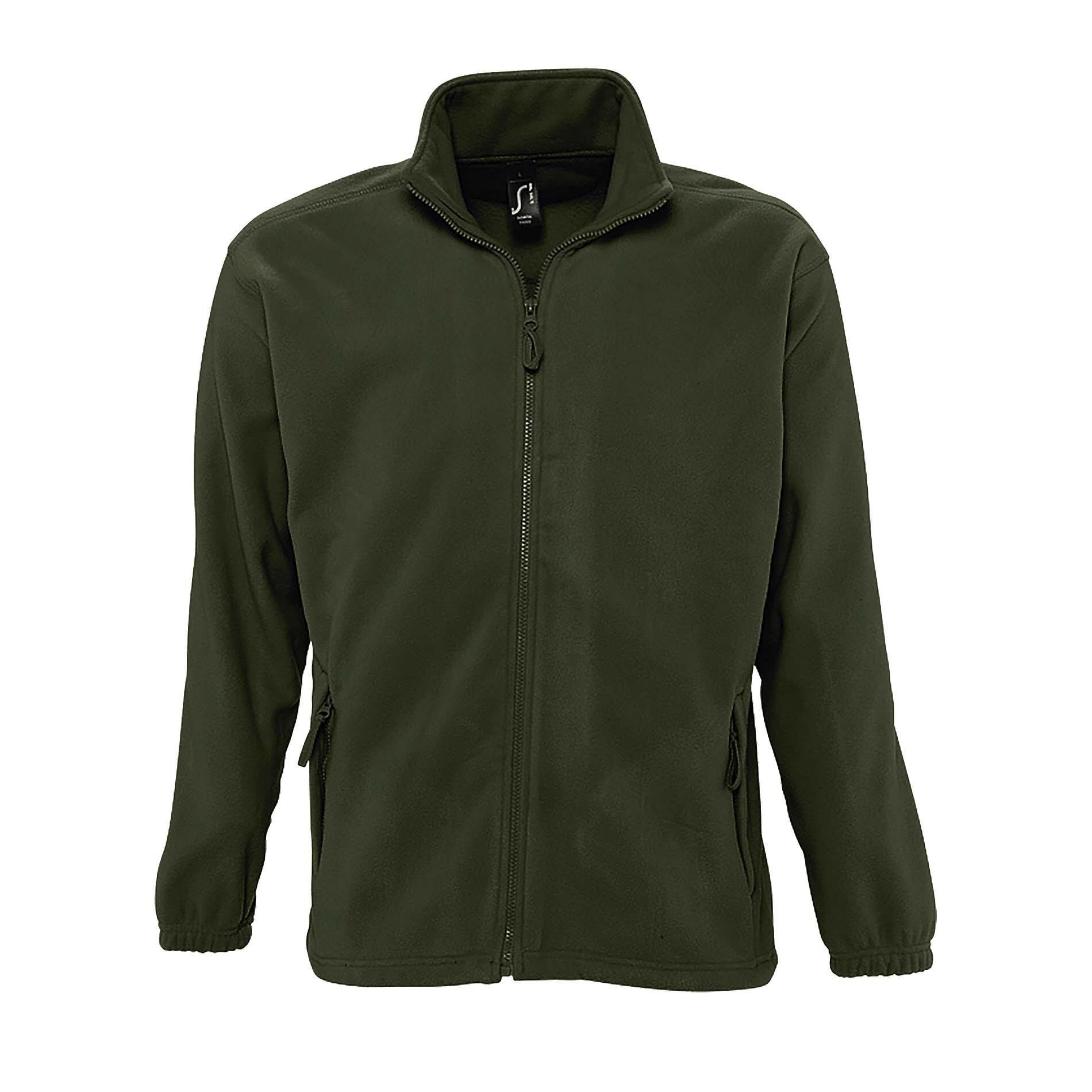 SOL'S Mens North Full Zip Outdoor Fleece Jacket (Army)