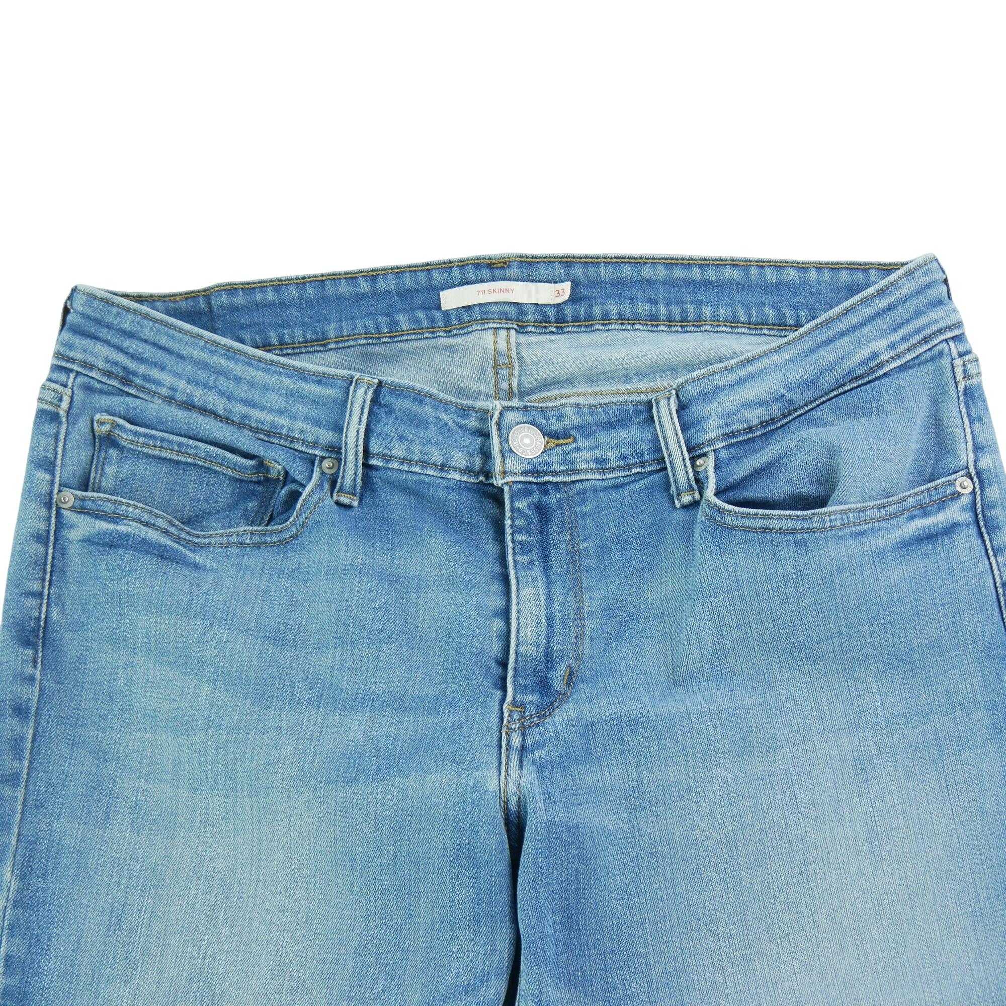 Seconde vie - Jean Femme Levis 711 Skinny Bleu  - Excellent 3/7