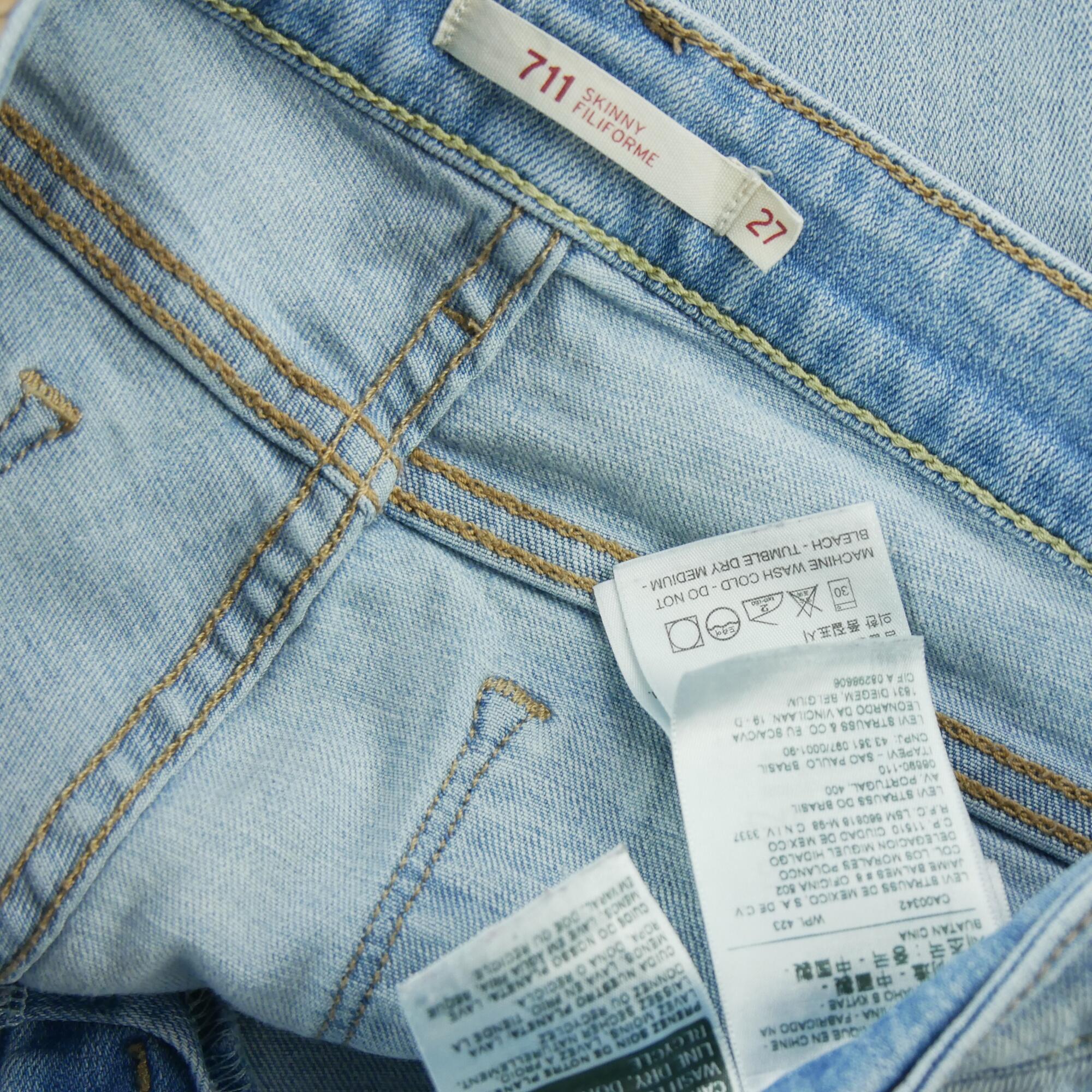 Seconde vie - Jean Femme Levis 711 Skinny Filiforme - Excellent 7/7