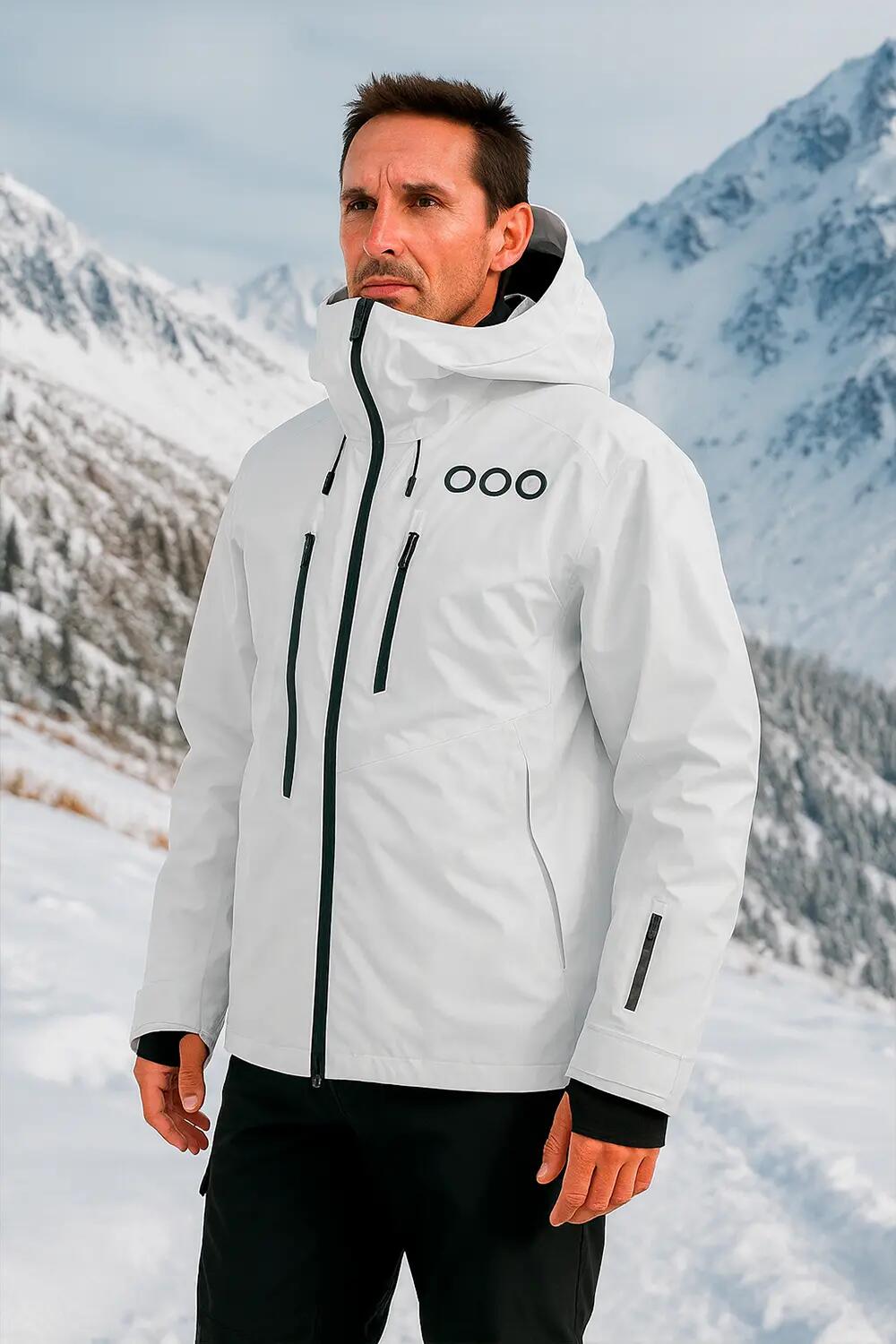 Abrigo ECOExplorer Jacket de la marque ECOON couleur blanc 3/5