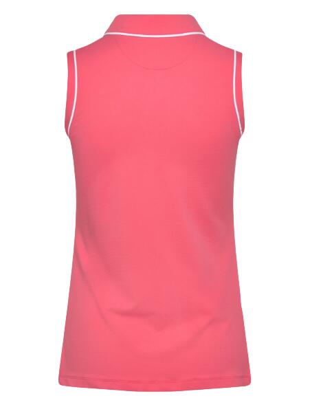 Origineel Penguin mouwloos performance golfpoloshirt voor dames, roze 2/2