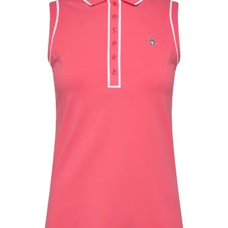 Original Penguin Sleeveless Performance Women's Golf Polo Shirt, Pink
