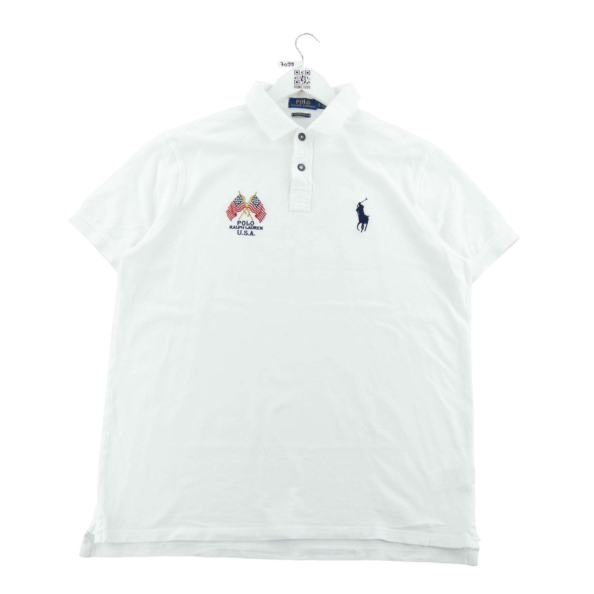 Tweedehands - Polo Ralph Lauren heren korte mouwen USA vlag - Als nieuw 2/6