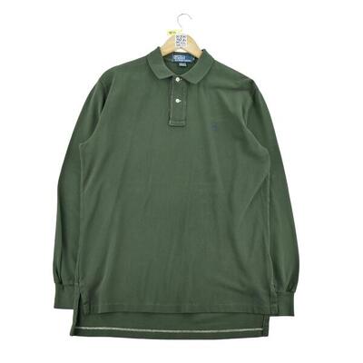 Tweedehands - polo ralph lauren heren polo met lange mouwen - goede staat