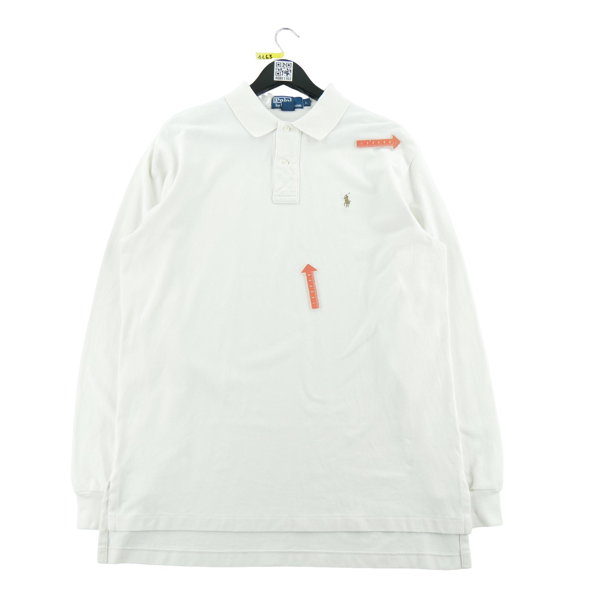 Second life - Polo Ralph Lauren Men's Long Sleeve Shirt White - Good 5/7