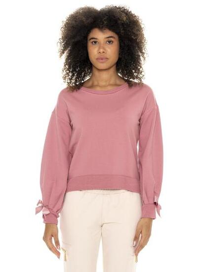 Leone 1947 Chic Tones Bluzy zimowe damskie z okrągłym dekoltem