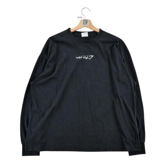 Seconde vie - T-shirt manches longues Homme Noir - Excellent